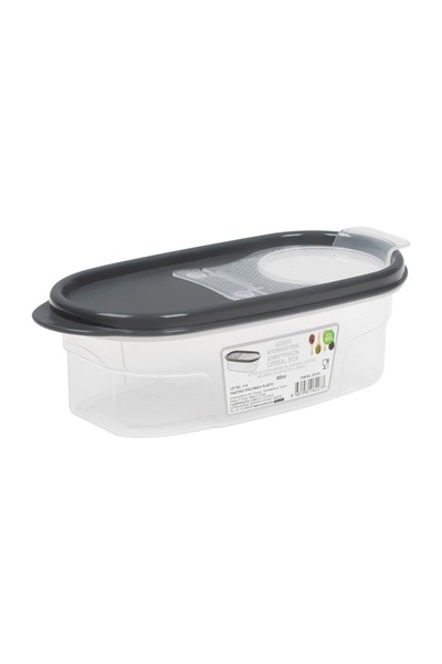 OEM Recipient pentru Cereale cu Capac Gri și Gradatii 0.6 L – Dozare și Depoz...