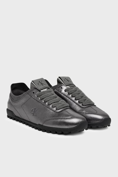 Calvin Klein Parlak Deri Sneaker Ayakkabı HW0HW033050IQ Kadın AYAKKABI HW0HW03305 0IQ