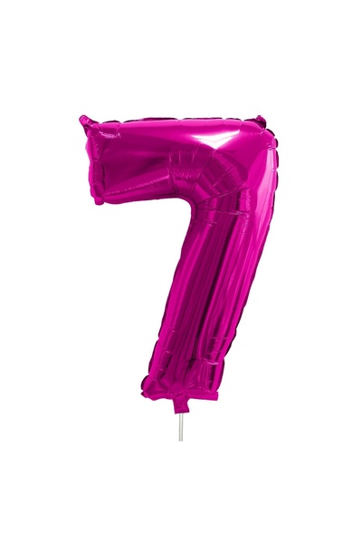 OEM Balon de Petrecere Metalizat Fucsia din Foli Nr.7 - 24 cm