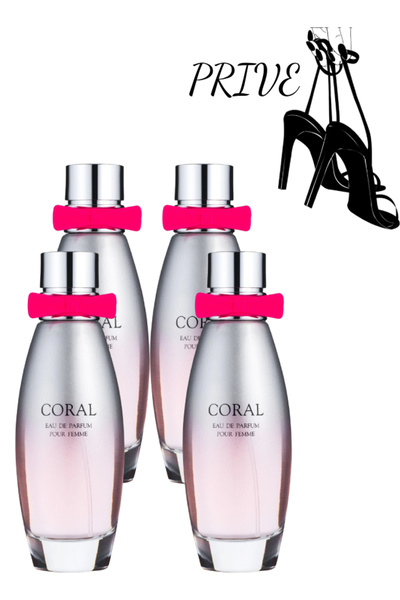 Prive 4 قطع Privé Coral Pour Femme عطر 95 مل