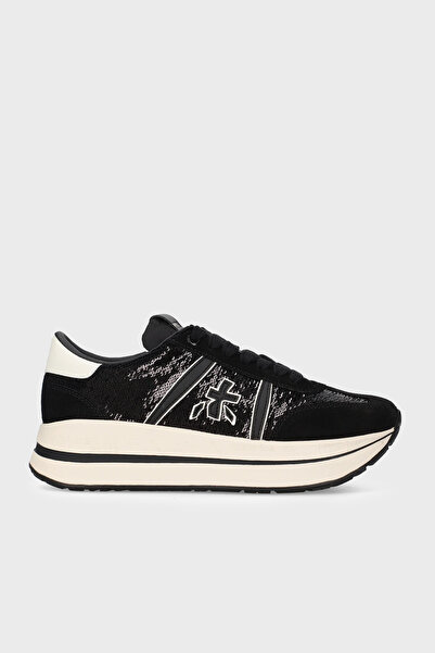 Premiata Logolu Kalın Taban Sneaker Ayakkabı Kadın AYAKKABI BETHCOIN 8504