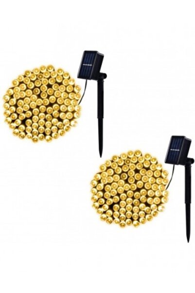 OEM Set de 2 x instalații solare cu 100 LED-uri - alb cald