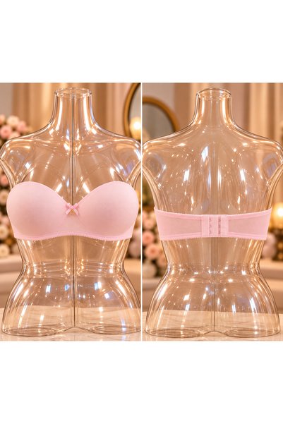 LUNESSA NİGHT Women's Strapless Bra with Underwires, Non-Padding, Silicone Straps, Anti-Slip