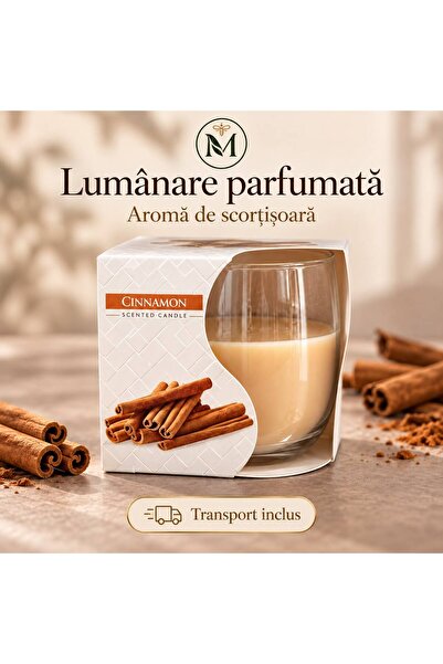 MLN HOME Candle & Candle Holder - Brown