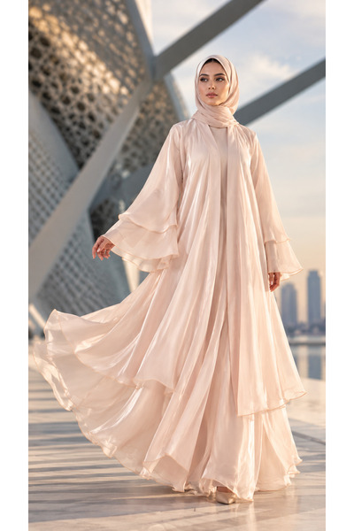 Ophelia Dreamy Abaya – Elegant Occasion Wear | Without Inner Dress + Free Org...