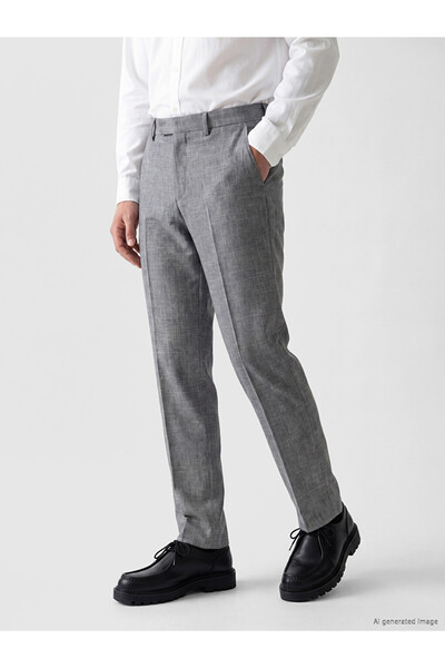 LC Waikiki Pantaloni Texturați Plisați Standard Fit Bărbați