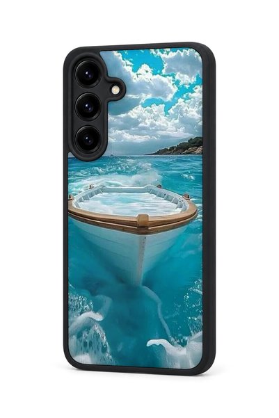 Aksel Kılıf Samsung Galaxy S25 Plus Compatible Printed, Matte Black, Soft Silicone, Protective, Shock-Absorbing Cover, Case