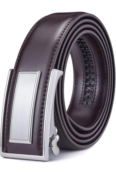 GENERAL Men’s Belt Beltox Ratchet Dress Leather Buckle Belt Black Brown Blue ...