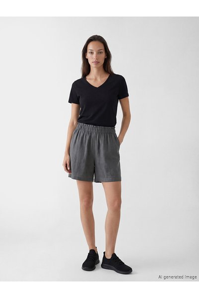 LC Waikiki Shorts & Bermudas - Gray - Elastic