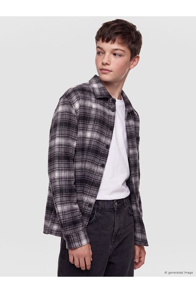 LC Waikiki Timeless Clothing & Timeless Choices Checkered Embroidered Boys' S...