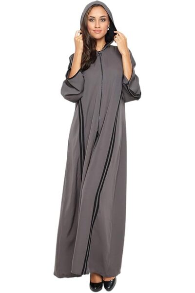 Nukhbaa Womens Premium Abaya Made With Fine Fabric, Comes With Matching Hijab...
