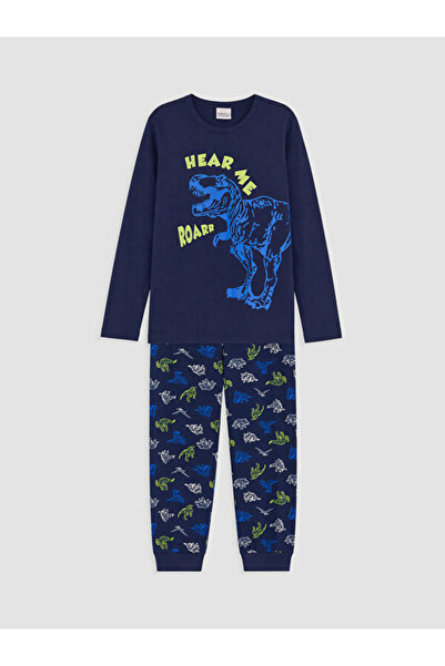 LC Waikiki Sparkling Choices from Shining Store Dinosaur Printed Boys' Pajama...