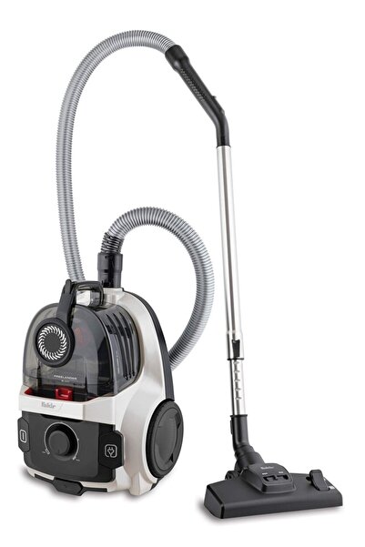 Fakir Freelander Toz Torbasız Elektrikli Süpürge Beyaz, 890 W Güç, 2 L Toz Haznesi, HEPA 13 Filtre, Siklon Filtreleme, Ayarlanabilir Emiş Gücü, 5 Metre Kablo, Halı ve Sert Zemin Temizleme Makinesi