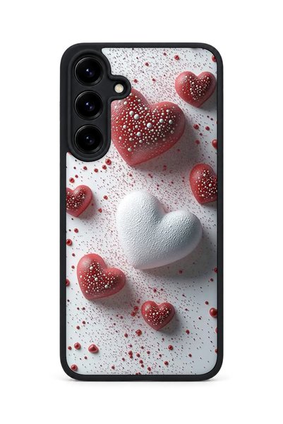 Aksel Kılıf Samsung Galaxy S25 Plus Compatible Printed, Matte Black, Soft Sil...