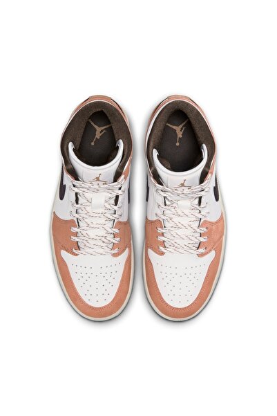 Nike Air Jordan 1 Mid Kadın Kahverengi Spor Ayakkabı - WMNS JORDAN 1 MID - | IQ0306 133 | Hkn Sportswear