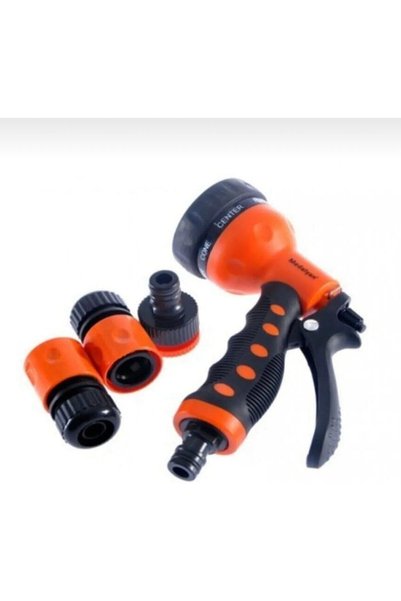 TAKYAKIŞTIR 7 Fonksiyonlu 4lü Otomatik Bahçe Sulama Seti Tabancası 1/2" Md-708