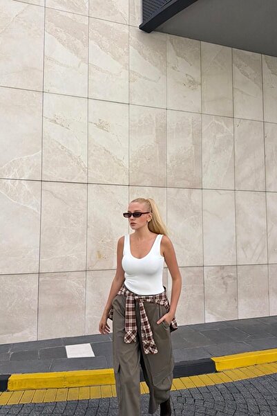 lizge giyim Trousers - Khaki - Cargo