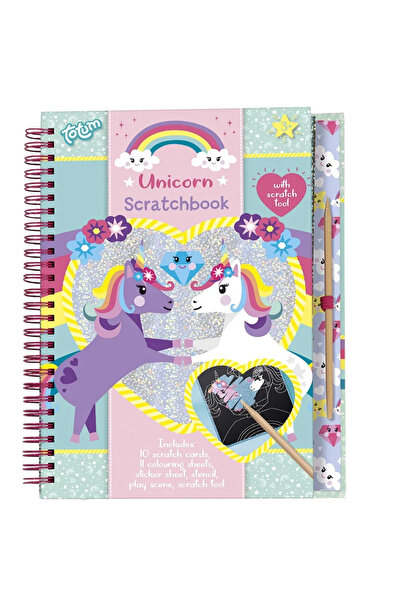 Totum Set creativ de razuit si colorat cu unicorni