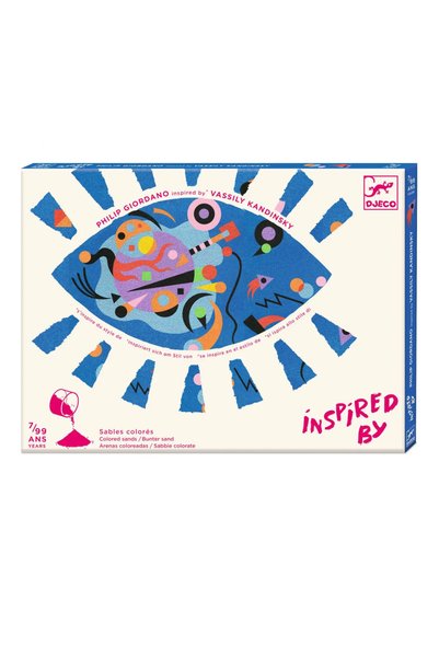 djeco Atelier cu nisip Artă abstractă inspirată de Kandinsky