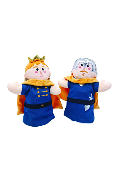 Svoora Papusa de mana cu doua fete - Print si cavaler,