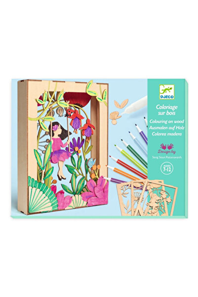 djeco Set creativ diorama 3D din lemn "Alizée",