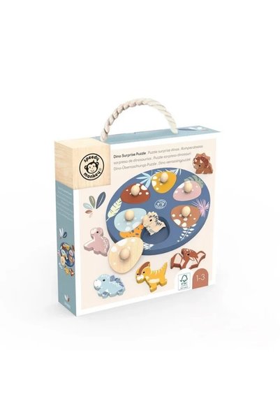 Speedy Monkey Puzzle din lemn Dinozauri,