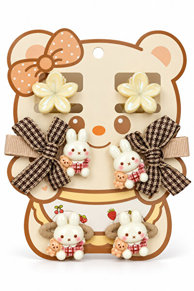 MakeWell Girl's Colorful Hairpin Set Mixed Figure Butterfly Rabbit Flower Hai...