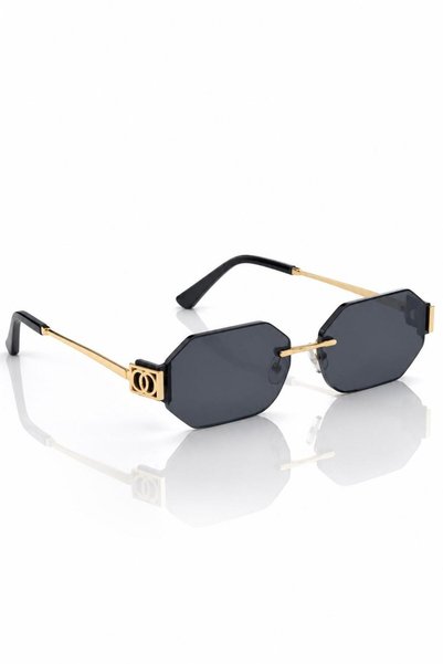 ModaLucci Premium Gold Edition Kadın Güneş Gözlüğü – Özel Tasarım Geometrik Kesim, Degrade Cam, Altın Renk Metal Çerçeve ve Lüks Aksesuar Detaylı Şık Model