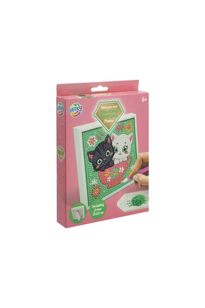 Moxy Set creativ DIY, Creeaza propriul tablou cu diamante, Moxy(Pisicute) Pis...