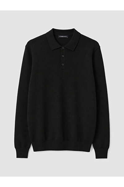 LC Waikiki Nevavm with a Difference from Lcwaikiki Classic Black Knitwear Pla...