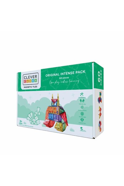 Cleverclixx Set magnetic de construit Inventiv 60 piese,