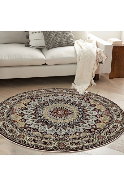Asi Home Covor WOOPAMUK492, 80x80 cm, 70% Bumbac / 30% Poliester, Roșu, Fir 5...