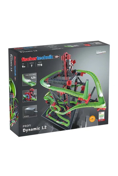 Fischertechnik Kit STEM Cursa cu obstacole Dynamic L2,