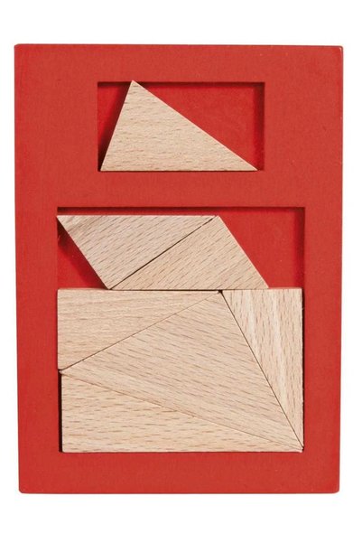 Fridolin Joc logic IQ puzzle din lemn Extra piesa-4,