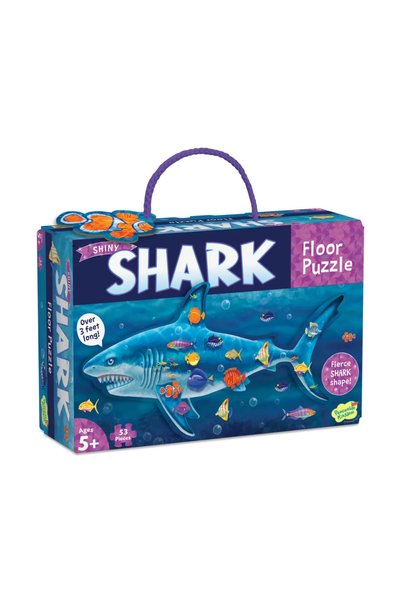 Peaceable Kingdom Puzzle de podea in forma rechin, Shark Floor Puzzle