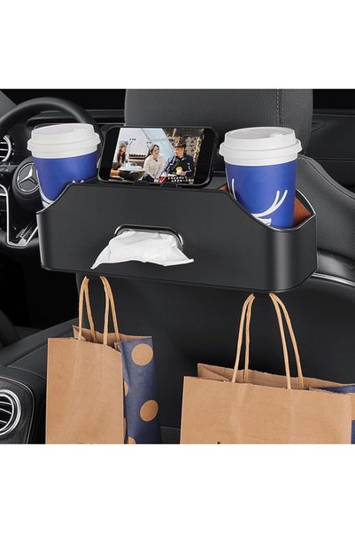 LinJie Car Headrest Rear Seat Organizer,Multifunction Hanging Backseat Easy t...