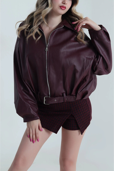 Şeker Portakalım Winter Jackets - Burgundy - Not specified