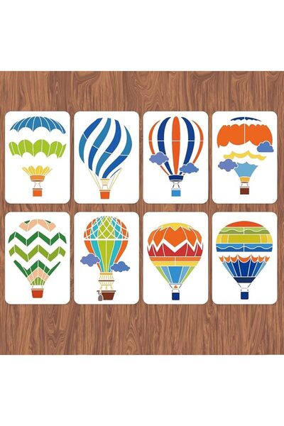 GENERAL INFUNLY 8pcs Wall Art Stencil Symbol Theme Wall Stencils Reusable Ste...