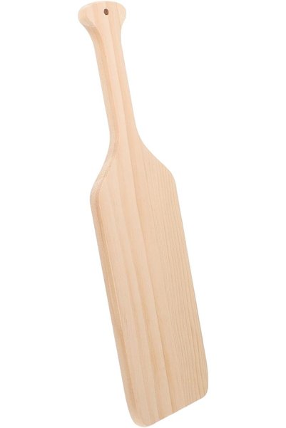 Generic مجذاف خشبي غير مكتمل التشطيب للحرف اليدوية، مجذاف خشبي ناعم للديكور، ...