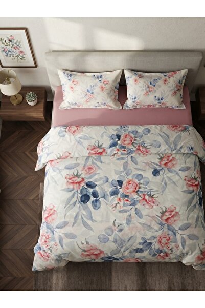 Lilya Home Double Duvet Cover - Ecru - Plain