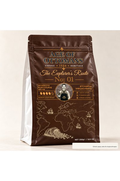 Explorer No. 01 Etiyopya Yirgacheffe Grade 2 Çekirdek Kahve 250 g