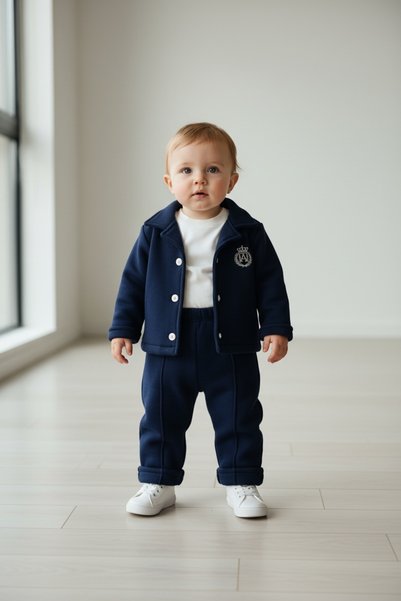 BİANCOFİGLİO Winter Baby Set with Jacket 3 Pieces