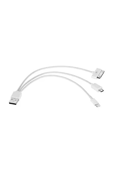 OEM Cablu adaptor 3in1 USB la mini USB micro USB iPhone 30 pini