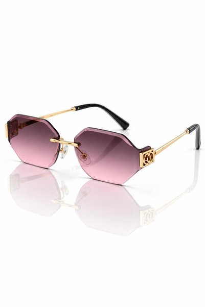 Nilu Moda Premium Gold Edition Kadın Güneş Gözlüğü – Özel Tasarım Geometrik K...
