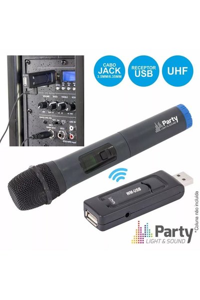 OEM Microfon wireless cu modul USB, lumini de petrecere și sunet