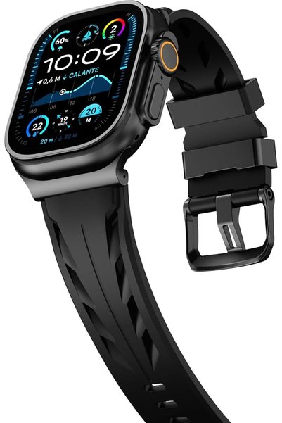GENERAL Compatible with Apple Watch 49mm 46mm 45mm 44mm Silicone Strap for iW...