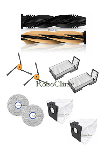 Roboclinic Perie de rezervă, filtru, sac de praf, mop compatibile cu aspirato...