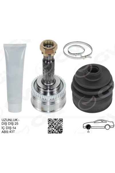 GVA Ön Aks Kafası Diş Sağ - Sol Volvo S40 - V40 1.8 1999-2004