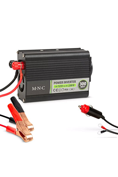 MNC Invertor de tensiune auto 12V/230V 300W M`N`C
