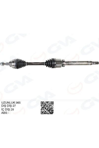 GVA Ön Aks Komple Sağ Focus 3 2014-2017 1.5 Tdci Dizel Powerswıft